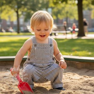 Dvojitá gázovina/mušelín YARN DYED Summer stripe navy
