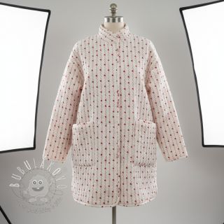 Dvojitá gázovina/mušelín STEPPED Heart