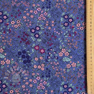 Viskóza ECOVERO Flowers Galia purple