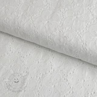 Bavlnená látka EMBROIDERY 2 side Camelia