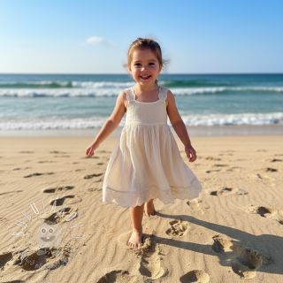 Dvojitá gázovina/mušelín BORDER Helene natural