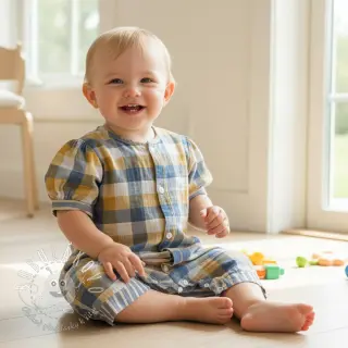Dvojitá gázovina/mušelín DOUBLE SIDED Summer Check