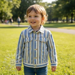 JEANS DENIM YARN DYED Stripe camel