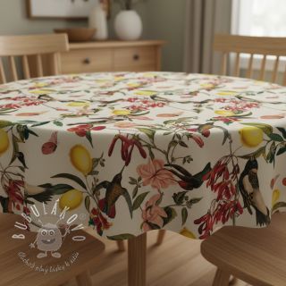 Dekoračná látka Linenlook Lemon Tropic Artisan digital print