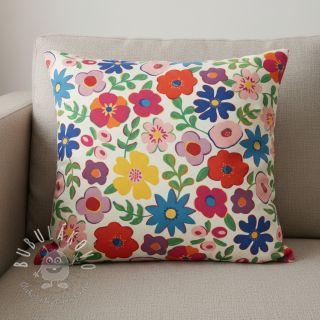 Dekoračná látka Linenlook Flower Fiesta Field digital print