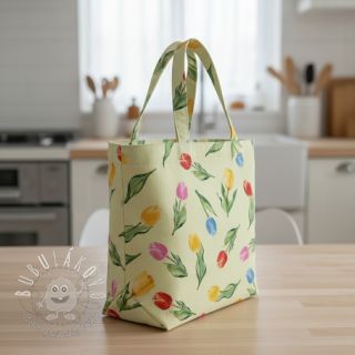 Dekoračná látka Tulip Flower Field digital print