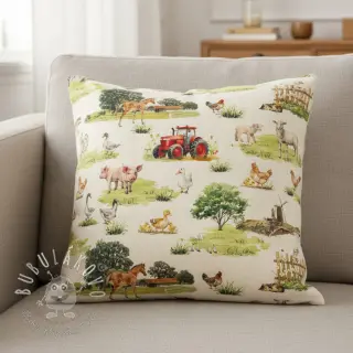 Dekoračná látka Cosy Farm Animals digital print