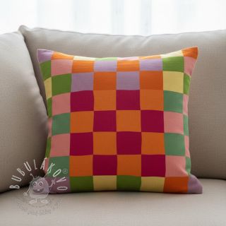 Dekoračná látka Joyful Block Patch digital print