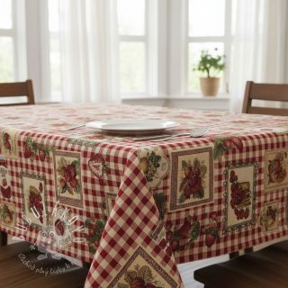 Dekoračná látka GOBELIN premium Strawberry Jam Check