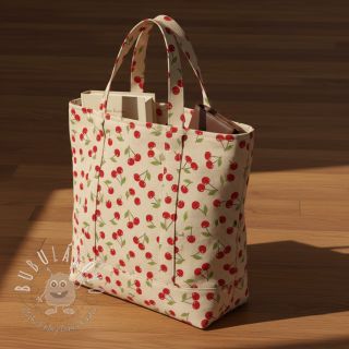 Dekoračná látka Linenlook premium Cherry Happy Joy