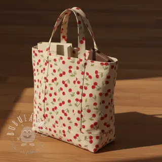 Dekoračná látka Linenlook premium Cherry Happy Joy