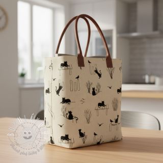 Dekoračná látka Linenlook premium Cat Sea Life