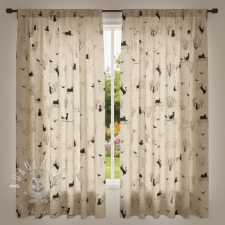 Dekoračná látka Linenlook premium Cat Sea Life