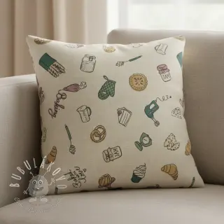 Dekoračná látka Linenlook premium Bake Off Doodle