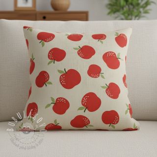 Dekoračná látka Linenlook premium Apple Happy Joy