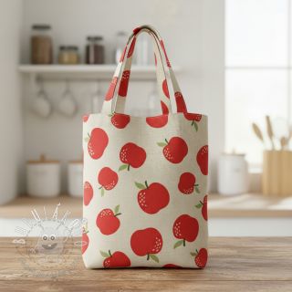 Dekoračná látka Linenlook premium Apple Happy Joy