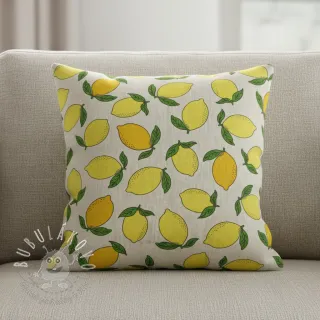 Dekoračná látka Linenlook premium Sunny Lemon Fruit