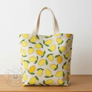 Dekoračná látka Linenlook premium Sunny Lemon Fruit
