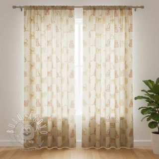 Dekoračná látka Linenlook premium Cute Wild Cat