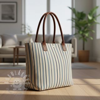 Dekoračná látka Linenlook premium Wavy Art Stripe