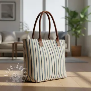 Dekoračná látka Linenlook premium Wavy Art Stripe