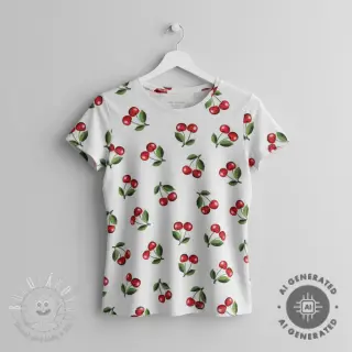 Úplet Cherries digital print