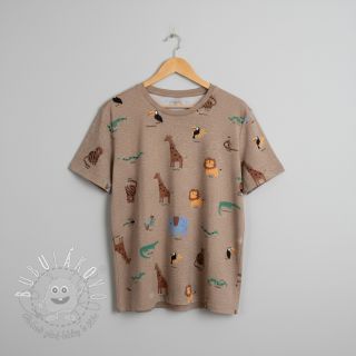 Úplet Safari melange taupe