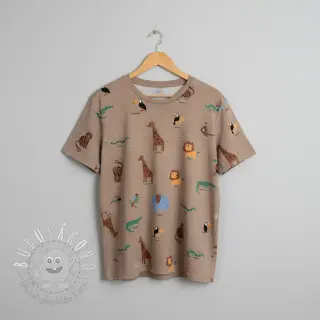 Úplet Safari melange taupe