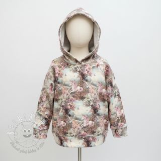 Teplákovina počesaná Fairy tales digital print