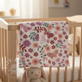 Teplákovina Flowers Azriel offwhite