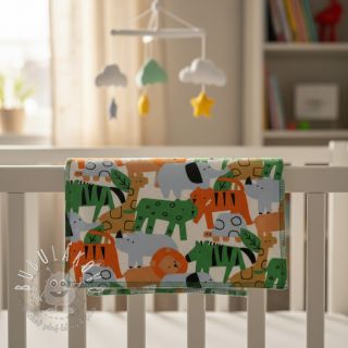 Teplákovina Animaland white