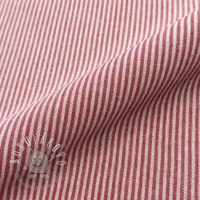 Dekoračná látka DOBBY Colored stripe cherry
