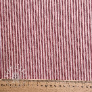 Dekoračná látka DOBBY Colored stripe cherry