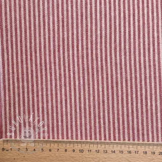 Dekoračná látka DOBBY Colored stripe cherry