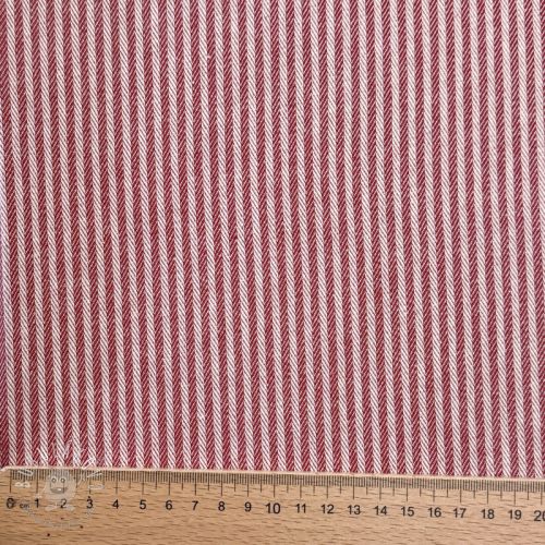 Dekoračná látka DOBBY Colored stripe cherry