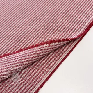 Dekoračná látka DOBBY Colored stripe cherry