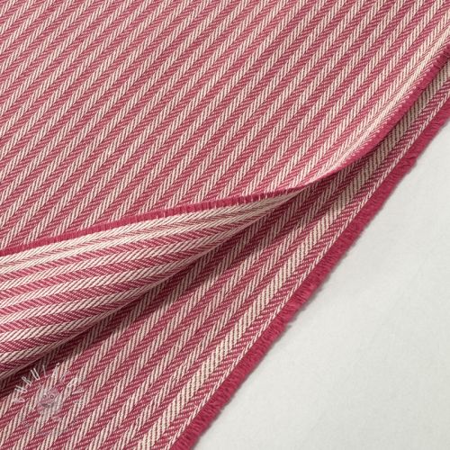 Dekoračná látka DOBBY Colored stripe fuchsia