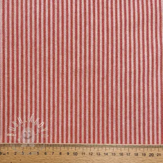 Dekoračná látka DOBBY Colored stripe poppy red