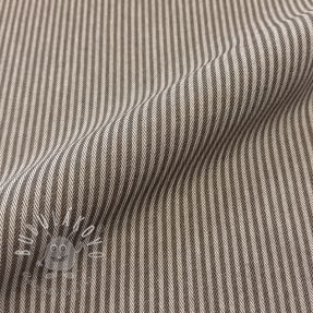 Dekoračná látka DOBBY Colored stripe coffee