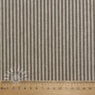 Dekoračná látka DOBBY Colored stripe coffee