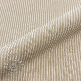 Dekoračná látka DOBBY Colored stripe sand