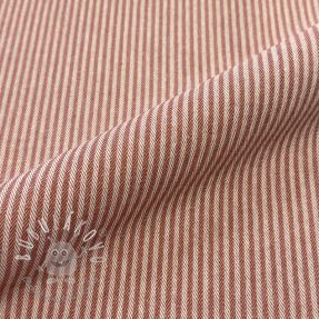 Dekoračná látka DOBBY Colored stripe dark orange