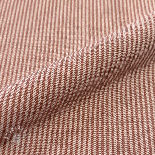 Dekoračná látka DOBBY Colored stripe dark orange