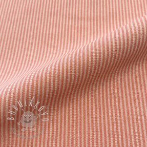 Dekoračná látka DOBBY Colored stripe coral