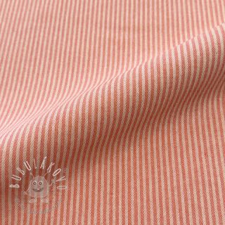 Dekoračná látka DOBBY Colored stripe coral