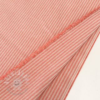 Dekoračná látka DOBBY Colored stripe coral