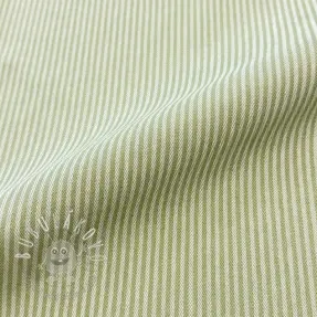 Dekoračná látka DOBBY Colored stripe light green