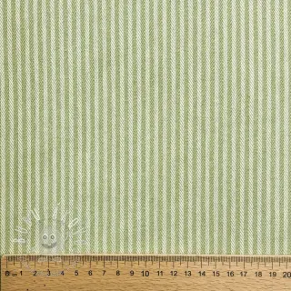Dekoračná látka DOBBY Colored stripe light green