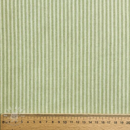 Dekoračná látka DOBBY Colored stripe light green