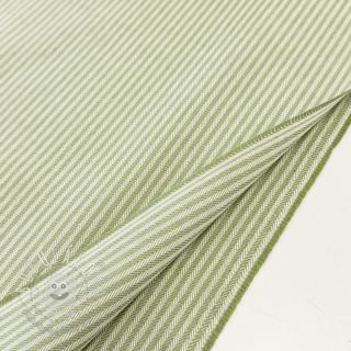 Dekoračná látka DOBBY Colored stripe light green